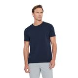 ALTINYILDIZ CLASSICS 360 Derece Esneyen Slim Fit Bisiklet Yaka Tişört, S, 4A4800000011, Lacivert, Erkek