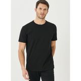 ALTINYILDIZ CLASSICS 360 Derece Esneyen Slim Fit Bisiklet Yaka Tişört, S, 4A4800000011, Siyah, Erkek