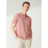 Altınyıldız Classics 4A4820200001 Düz Gül Kurusu Erkek Polo T-Shirt