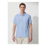 Altınyıldız Classics 4A9000000002 Polo Yaka Açık Mavi Erkek T Shirt