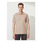 Altınyıldız Classics 4A9000000004 Polo Yaka Beyaz Vizon Erkek T Shirt