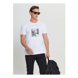 ALTINYILDIZ CLASSICS Altınyıldız Classics Bisiklet Yaka Baskılı Beyaz Erkek T-Shirt ACE091252072_BYZ