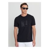 ALTINYILDIZ CLASSICS Altınyıldız Classics Bisiklet Yaka Baskılı Siyah Erkek T-Shirt ACE091252072_SYH
