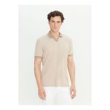 ALTINYILDIZ CLASSICS Altınyıldız Classics Jakarlı Bej Erkek Polo T-Shirt ACE091252126_BEJ