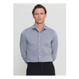 ALTINYILDIZ CLASSICS Altınyıldız Classics Slim Fit Düğmeli Yaka Siyah Erkek Gömlek ACE020252040_SYH