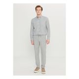 ALTINYILDIZ CLASSICS Bağlamalı Bel Normal Paça Jogger Gri Erkek Pantolon ACE001261525_GRI
