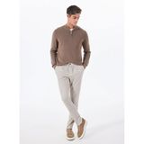 Altınyıldız Classics Bağlamalı Bel Normal Paça Slim Fit Bej Erkek Pantolon ACE001252273_BEJ