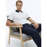 Altınyıldız Classics Beyaz - Lacivert Erkek Slim Fit Polo T-Shirt ACE091262932_BEL