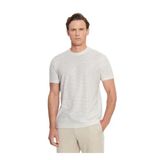 ALTINYILDIZ CLASSICS Bisiklet Yaka Çizgili Beyaz-Bej T-Shirt, M, 5003252019, Beyaz - Bej, Erkek