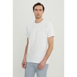 Altınyıldız Classics Bisiklet Yaka Jakarlı Ekru Erkek T-Shirt ACE091252300_EKR