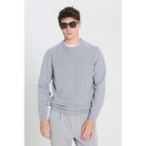 Altınyıldız Classics Bisiklet Yaka Standart Gri Melanj Erkek Kazak ACE492510287_TRIKO Bısıklet Yaka - XL
