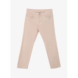 ALTINYILDIZ CLASSICS Comfort Fit Rahat Kesim Pamuklu Armürlü 5 Cep Greensboro Pantolon, Renk Açık Bej, Beden 32/30