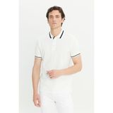 Altınyıldız Classics Düz Beyaz Erkek Polo T-Shirt ACE091252103_BYZ
