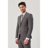 Altınyıldız Classics Ekstra Slim Fit Dar Kesim Kırlangıç Yaka Desenli Takım Elbise - Bordo - 6 Drop - 46