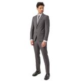 ALTINYILDIZ CLASSICS Ekstra Slim Fit Dar Kesim Kırlangıç Yaka Desenli Takım Elbise, Renk Bordo, Beden 46-6 Drop