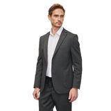 ALTINYILDIZ CLASSICS Ekstra Slim Fit Kırlangıç Yaka Diyagonal Desenli Takım Elbise, Renk Antrasit, Beden 46-6 Drop