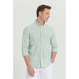 Altınyıldız Classics Erkek A.mint Kolay Ütülenebilen %100 Pamuk Nefes Alabilen Terletmez Slim Fit Gömlek
