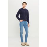 Altınyıldız Classics Erkek Açık Mavi Diz İzi Yapmayan Pamuklu Esnek Denim Jean Kot Pantolon Ekstra Slim Fit Rıss - 32