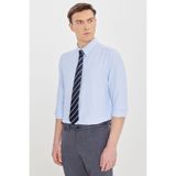 ALTINYILDIZ CLASSICS Erkek Açık Mavi Pamuklu Slim Fit Dar Kesim Gant Yaka Oxford Gömlek