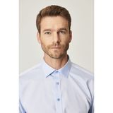 ALTINYILDIZ CLASSICS Erkek Açık Mavi Ütü Gerektirmeyen Non-Iron Comfort Fit Rahat Kesim %100 Pamuk Klasik Yaka Gömlek - XL
