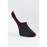 ALTINYILDIZ CLASSICS Erkek Antrasit-Bordo Desenli Tekli Babet Çorap - Standart - Antrasit - Bordo