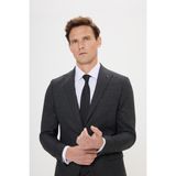 Altınyıldız Classics Erkek Antrasit Ekstra Slim Fit Kırlangıç Yaka Çizgili Takım Elbise - 6 Drop - 46