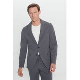 Altınyıldız Classics Erkek Antrasit Slim Fit Dar Kesim Kırlangıç Yaka Beli Bağlamalı Takım Elbise - 6 Drop - 48