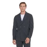 ALTINYILDIZ CLASSICS Erkek Antrasit Slim Fit Dar Kesim Kırlangıç Yaka Gofre Desenli Yünlü Takım Elbise, Antrasit, 56-6 Drop