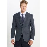 Altınyıldız Classics Erkek Antrasit Slim Fit Dar Kesim Mono Yaka Kapak Cepli Yelekli Takım Elbise - 50 - 6 Drop