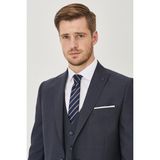 Altınyıldız Classıcs Erkek Antrasit Slim Fit Dar Kesim Yelekli Desenli Takım Elbise - 46 - 6 Drop