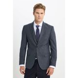 ALTINYILDIZ CLASSICS Erkek Antrasit Slim Fit Mono Yaka Yelekli Takım Elbise 48-6 Drop