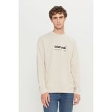 Altınyıldız Classics Erkek Bej Pamuklu 2 İplik Standart Fit Normal Kesim Bisiklet Yaka Sweatshirt
