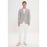 ALTINYILDIZ CLASSICS Erkek Bej-siyah Regular Fit Rahat Kesim Mono Yaka Blazer Ceket