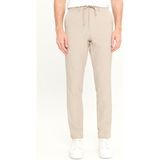 Altınyıldız Classics Erkek Bej Slim Fit Dar Kesim Beli Bağlamalı Yan Cepli Casual Jogger Pantolon - 48