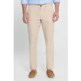 ALTINYILDIZ CLASSICS Erkek Bej Slim Fit Dar Kesim%100 Pamuk Yan Cep Pantolon, Bej, 54