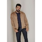 Altınyıldız Classics Erkek Bej Standart Fit Normal Kesim Dik Yaka Süet Ceket Mont