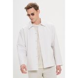 Altınyıldız Classics Erkek Bej Standart Fit Normal Kesim Gömlek Yaka Cepli Rahat Mont - 2XL