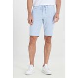 ALTINYILDIZ CLASSICS Erkek Beyaz-Mavi Slim Fit Dar Kesim Yan Cepli Gofre Desenli Şort, Beyaz-Mavi, 50