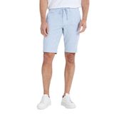 ALTINYILDIZ CLASSICS Erkek Beyaz-Mavi Slim Fit Dar Kesim Yan Cepli Gofre Desenli Şort, Beyaz-Mavi, 54