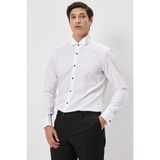 ALTINYILDIZ CLASSICS Erkek Beyaz Slim Fit Dar Kesim Ata Yaka Uzun Kollu Klasik Gömlek - XL