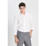 ALTINYILDIZ CLASSICS Erkek Beyaz Slim Fit Dar Kesim Düğmeli Yaka%100 Pamuk Gömlek