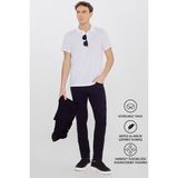 ALTINYILDIZ CLASSICS Erkek Beyaz Slim Fit Dar Kesim Polo Yaka Pamuklu Tişört - XL