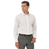 ALTINYILDIZ CLASSICS Erkek Beyaz Ütü Gerektirmeyen Non-Iron Comfort Fit Rahat Kesim %100 Pamuk Klasik Yaka Gömlek - 3XL