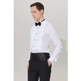 ALTINYILDIZ CLASSICS Erkek Beyaz Ütü Gerektirmeyen Slim Fit Dar Kesim Ata Yaka %100 Pamuk Non-ıron Gömlek
