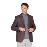 ALTINYILDIZ CLASSICS Erkek Bordo Slim Fit Dar Kesim Mono Yaka Yünlü Ceket