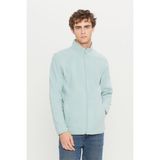 Altınyıldız Classics Erkek Cagla Anti-pilling Tüylenme Yapmayan Standart Fit Dik Bato Yaka Sweatshirt Polar Ceket - 2XL - Çağla