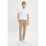 Altınyıldız Classics Erkek Camel Diz İzi Yapmayan Slim Fit Dar Kesim 5 Cep Pamuklu Kanvas Esnek Chino Pantolon - 52