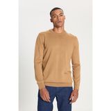 Altınyıldız Classics Erkek Camel Standart Fit Normal Kesim Bisiklet Yaka Triko Kazak - 2XL