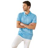 ALTINYILDIZ CLASSICS-Erkek Çekmeyen Pamuklu Kumaş Regular Fit Geniş Kesim Mavi Kıvrılmaz Polo Yaka Cepli Tişört (Mavi/XL)