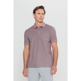 Altınyıldız Classics Erkek Çekmeyen Pamuklu Kumaş Regular Fit Rahat Kesim Bordo Kıvrılmaz Polo Yaka Cepli Tişört - XXL